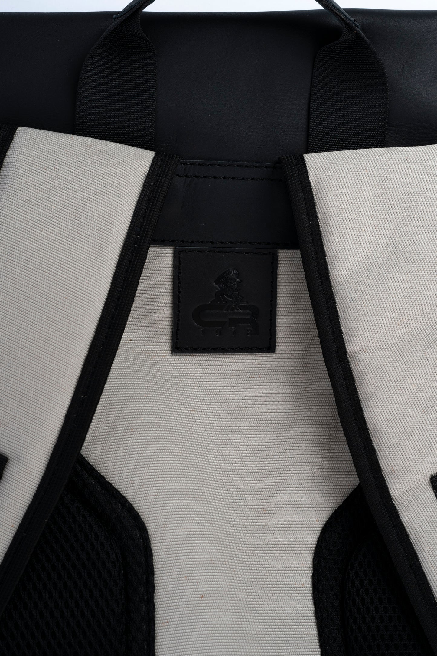 Daily Vintage Backpack ''100% Cotton canvas & Cow leather'' – Biege