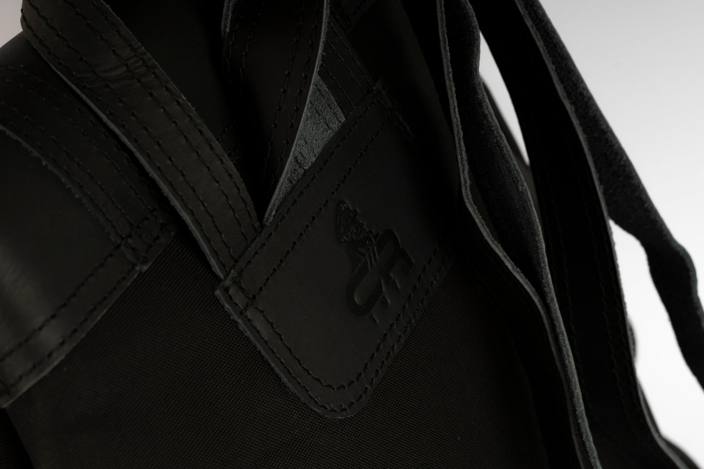Vintage Dual-Pocket Explorer Backpack ''100% Cotton canvas & Cow leather'' – Black