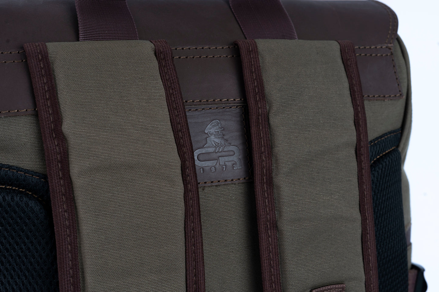 Daily Vintage Backpack ''100% Cotton canvas & Cow leather'' – Canvas Brown