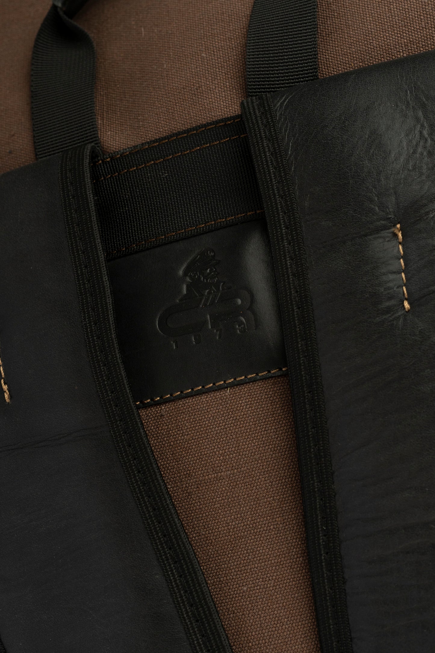 Captain Rabeh Waxed Canvas Travel Backpack - Deep Brown