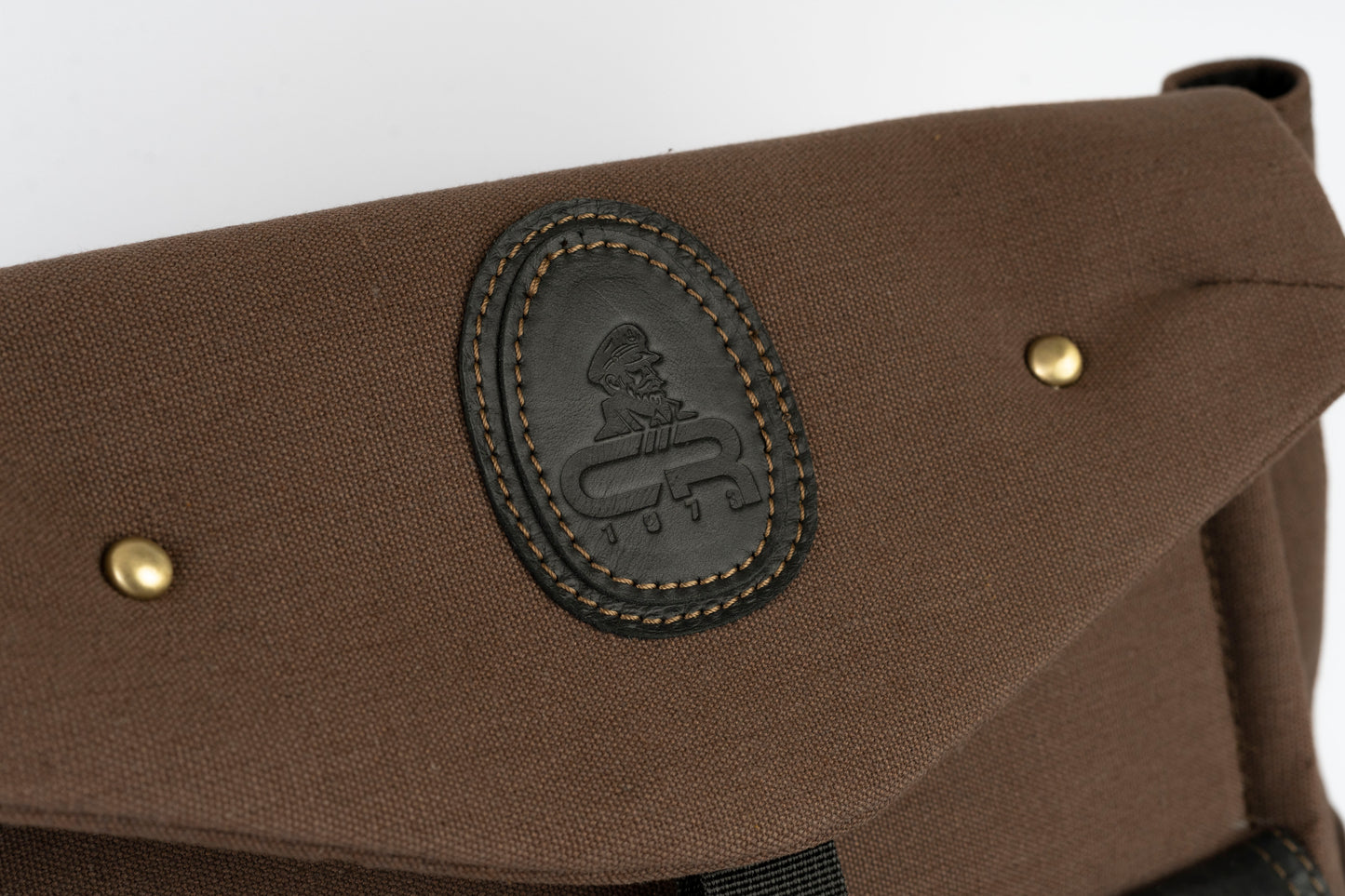 Captain Rabeh Waxed Canvas Travel Backpack - Deep Brown