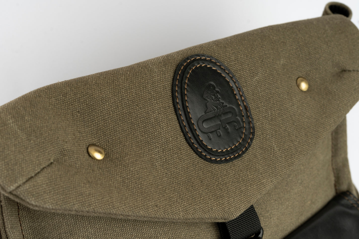 Captain Rabeh Waxed Canvas Travel Backpack - Army Black