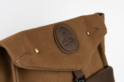 Captain Rabeh Waxed Canvas Travel Backpack -Vintage Brown