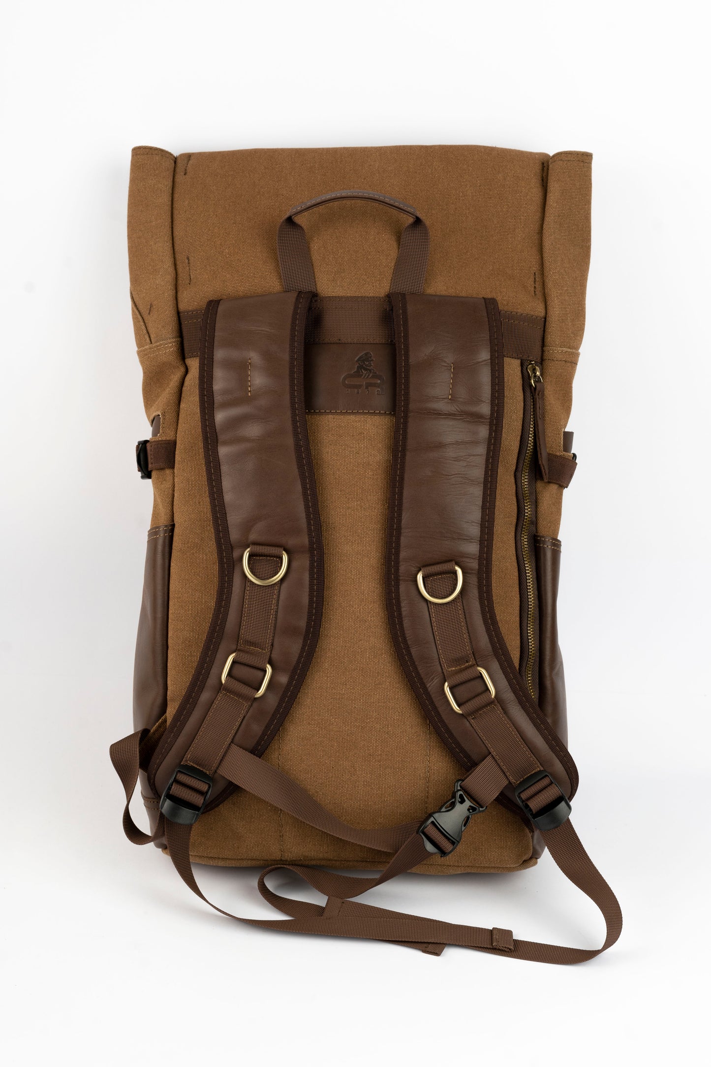 Captain Rabeh Waxed Canvas Travel Backpack -Vintage Brown