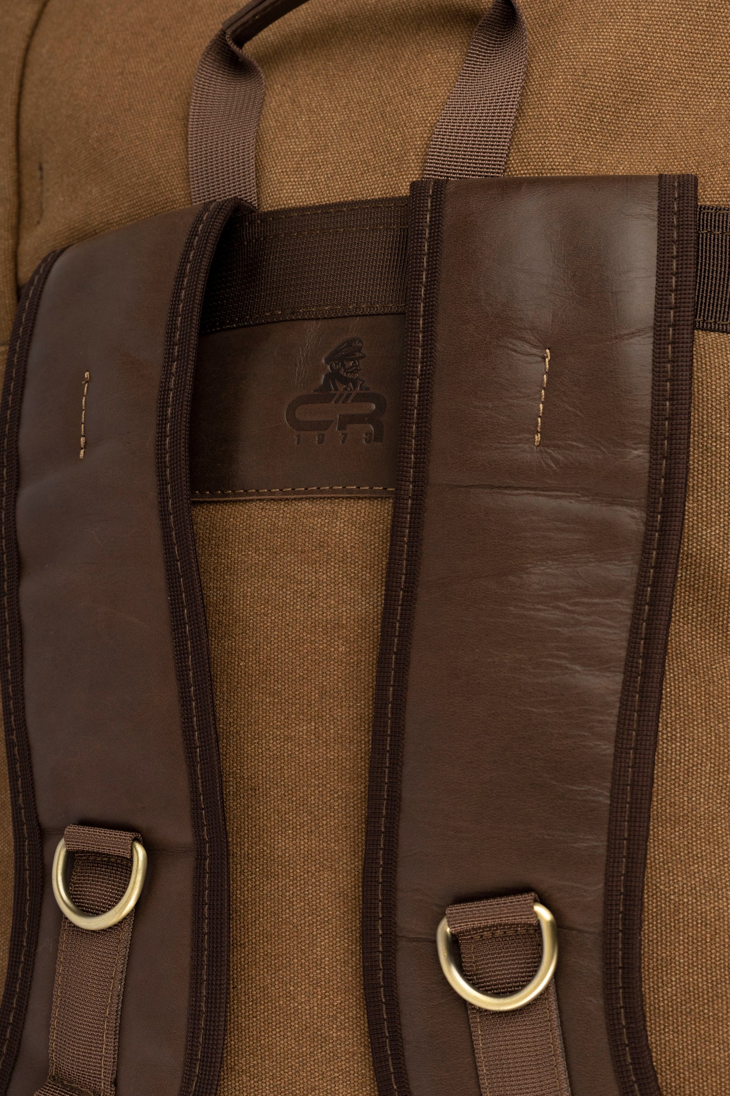 Captain Rabeh Waxed Canvas Travel Backpack -Vintage Brown