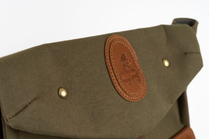 Captain Rabeh Waxed Canvas Travel Backpack -Vintage Brown