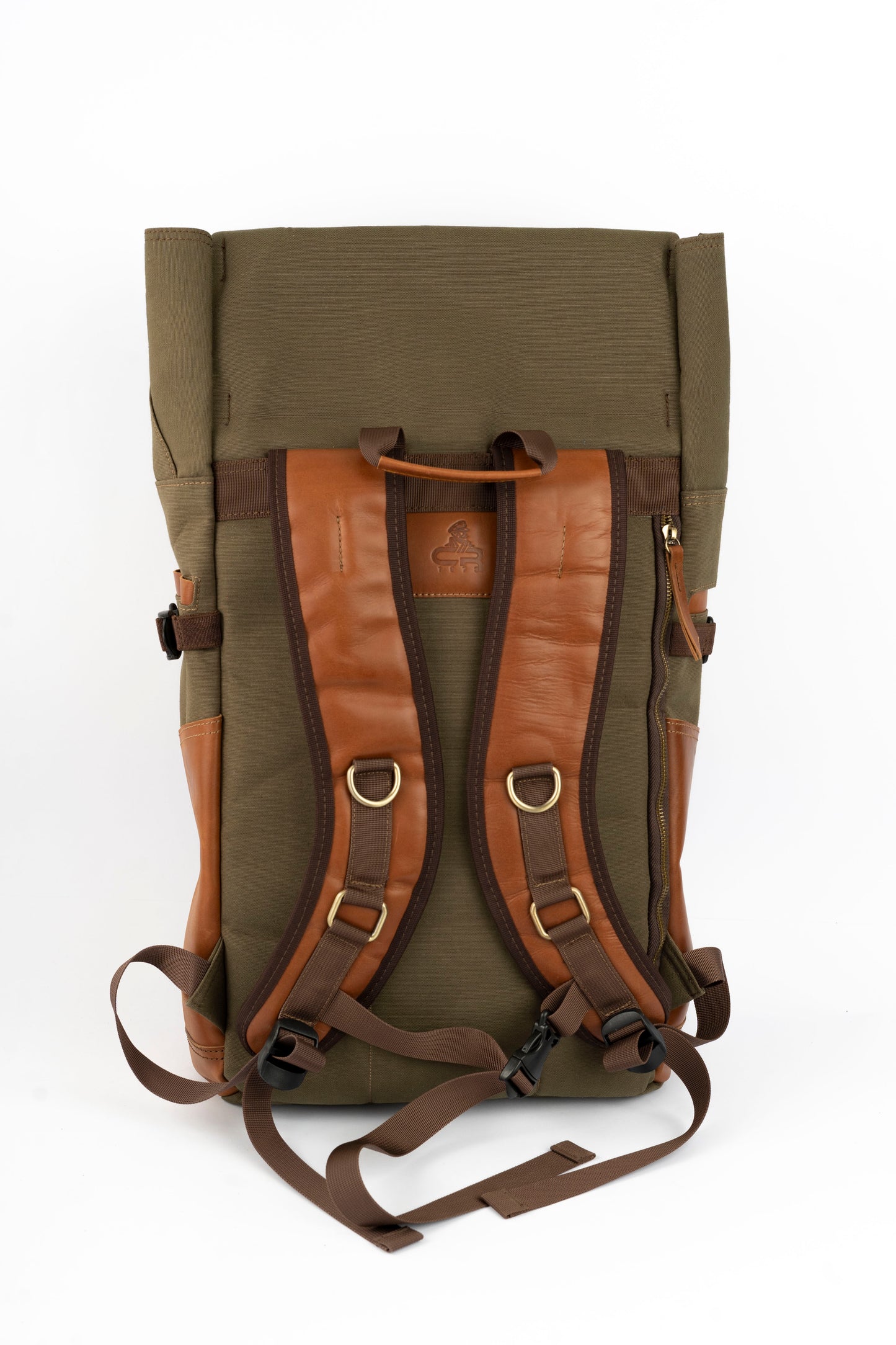 Captain Rabeh Waxed Canvas Travel Backpack -Vintage Brown